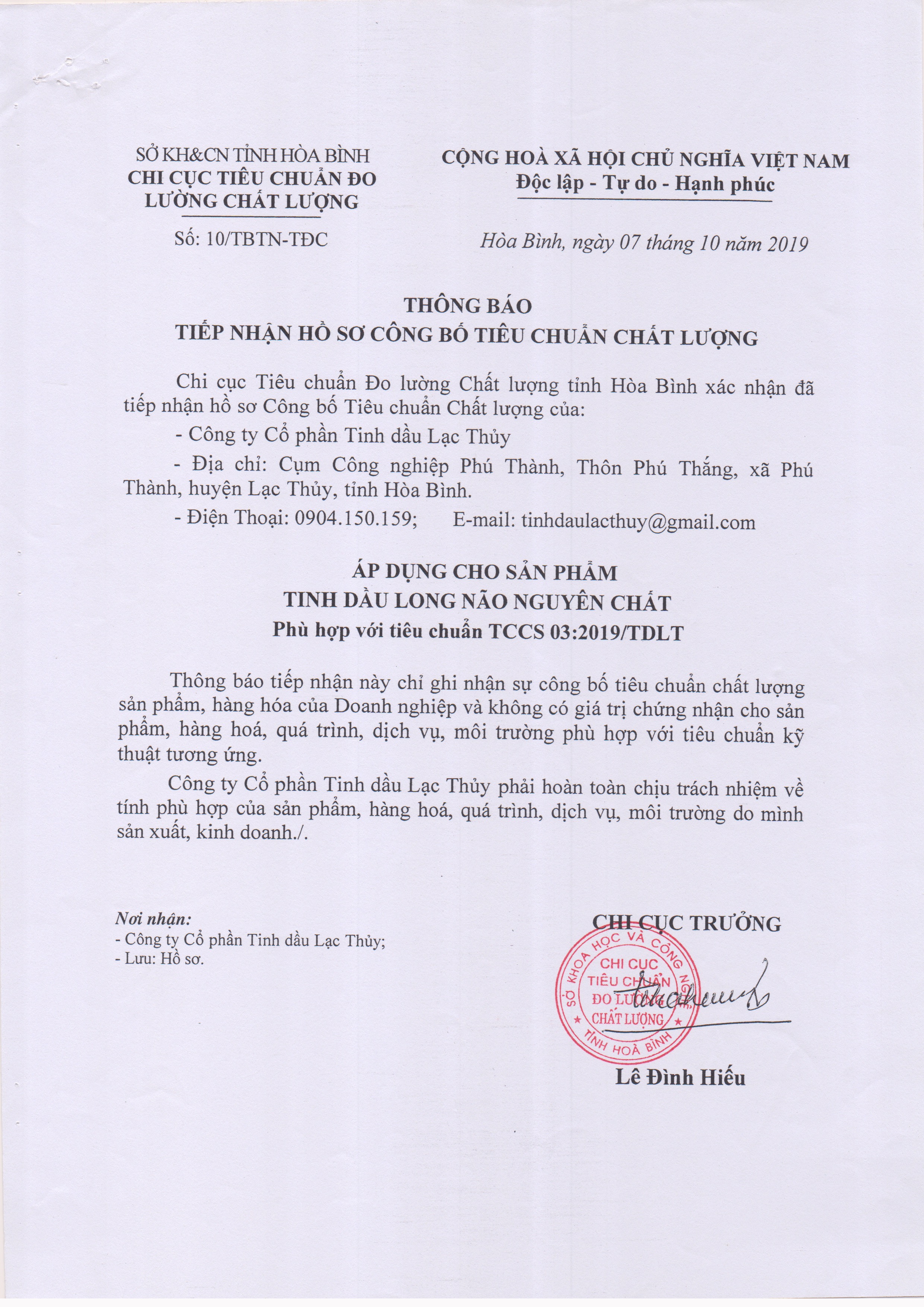 Tinh dầu Long Não